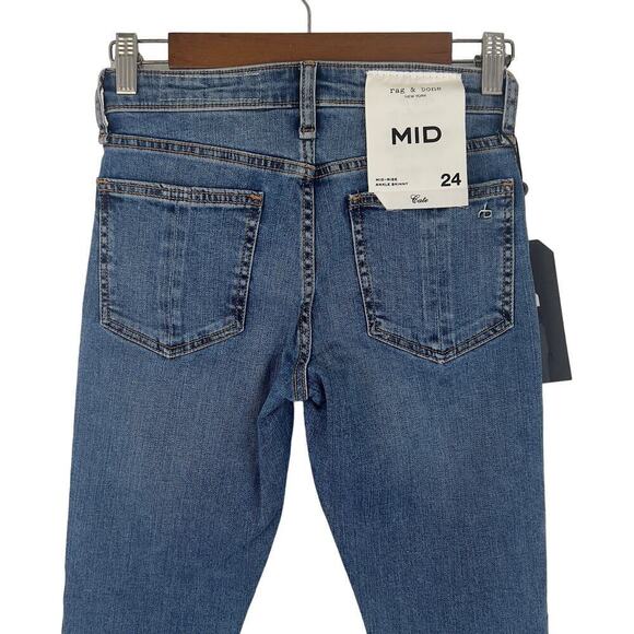 RAG & BONE CATE MID RISE ANKLE SKINNY JEANS IN PISMO NWT WOMEN'S SIZE 24 - Picture 5 of 16